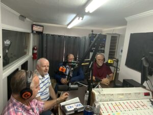 WGNS radio Rutherford Magazine Show host Mike Sparks with La Vergne Mayor Jason Cole, Alderman Steve Noe and Graeme Coates