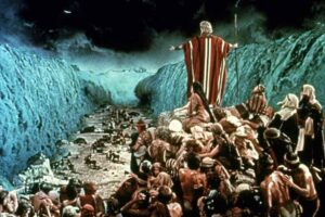 Moses crossing the Red Sea