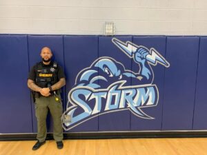 SRO Eric Crowder serves as a law enforcement officer and mentor at Rocky Fork Middle School
