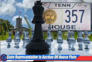 Rep. Mike Sparks auctions off tennessee house plate 357