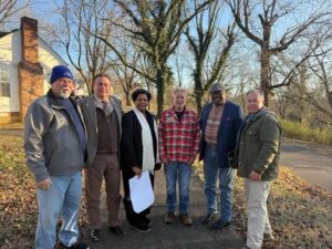 La Vergne Vice-Mayor Steve Noe, Dean Baxter, African-American Heritage Society of Rutherford County Mary Watkins, Rodger Thomas, Governor Bill Lee Senior Advicor John DeBerry and Rep. Mike Sparks